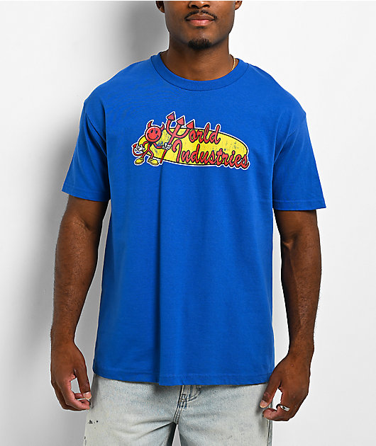 World Industries Oval World Corp Blue T-Shirt