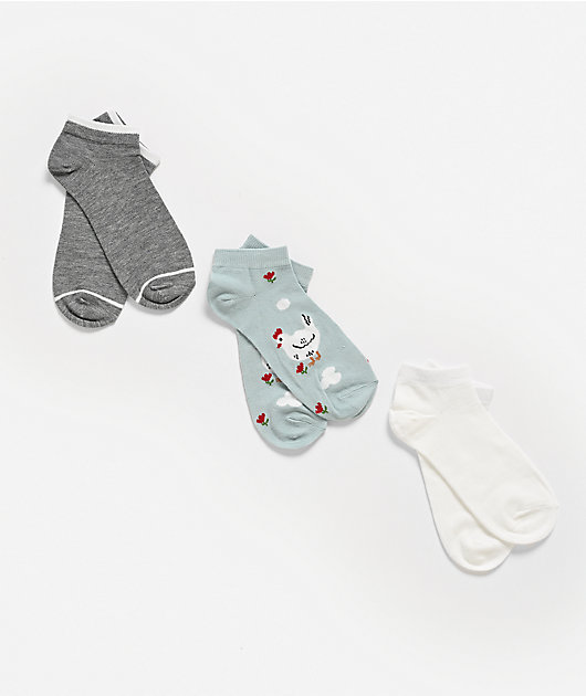 Wrangler Farm Life 3 Pack No Show Socks