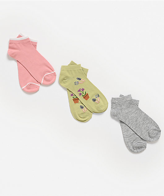 Wrangler Gardening 3 Pack No Show Socks