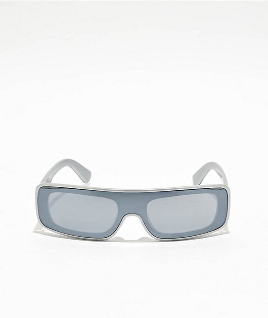 Wrap Shield Silver Sunglasses | Zumiez
