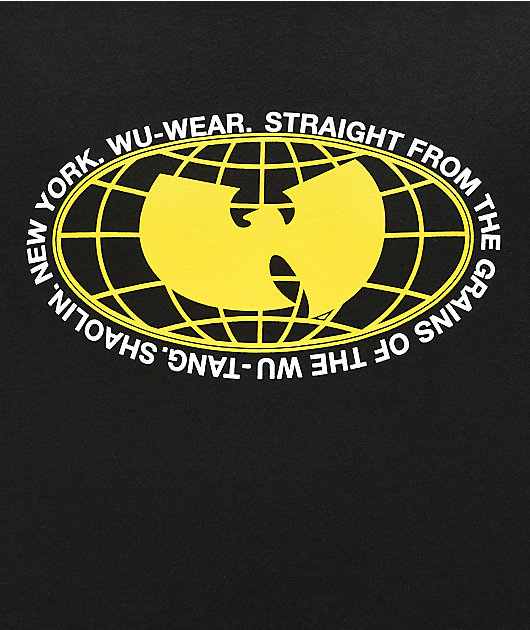 Download Wu Wear Yellow Globe Camiseta Negra Zumiez
