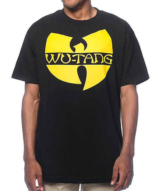 Wu-Tang Clan Black Logo Hombre Camiseta Manga Larga Amarillo M Regular 100/% algod/ón