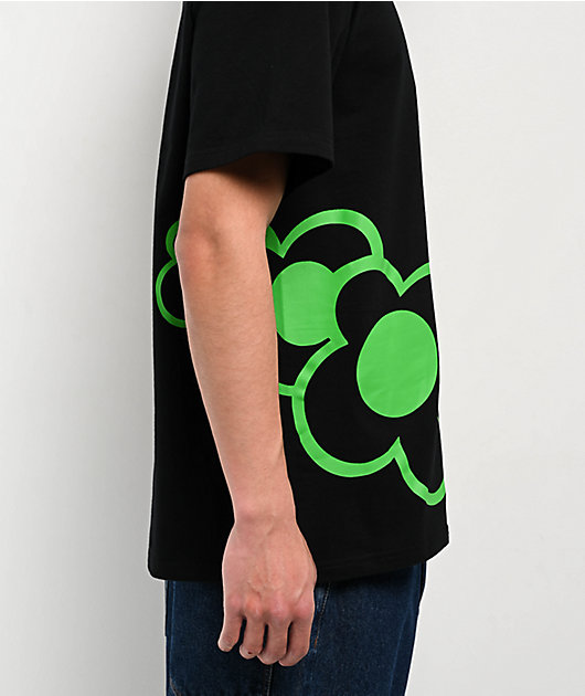 Wuuski Flower Logo Black T-Shirt