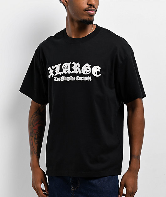 XLARGE Old English Logo Black T-Shirt | Zumiez