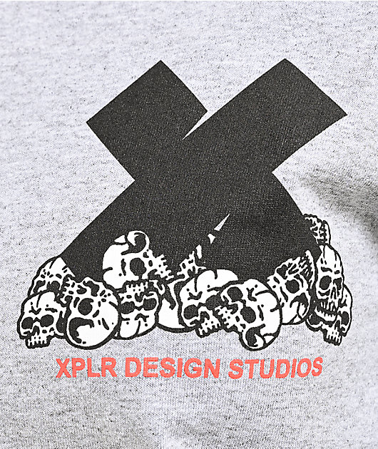 XPLR Bones Grey Long Sleeve T-Shirt | Zumiez XPLR Bones Grey Long Sleeve T-Shirt | Zumiez