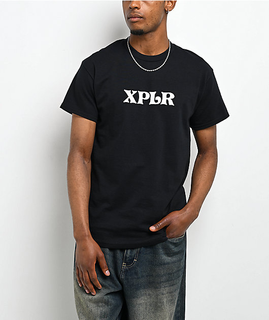 XPLR Cherry Blossoms Black T-Shirt