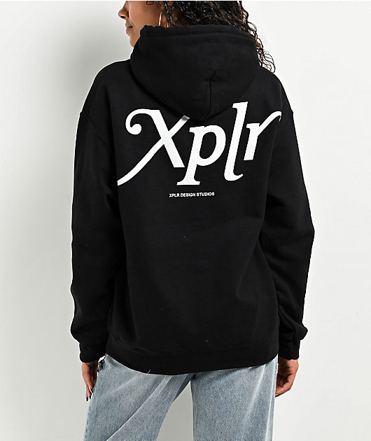 XPLR Core Black White Hoodie Zumiez