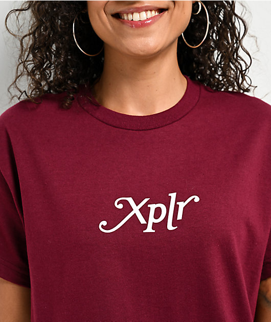XPLR Core Maroon T-Shirt