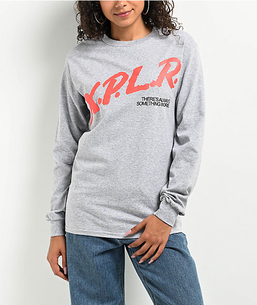 XPLR Dare Grey Long Sleeve T-Shirt | Zumiez