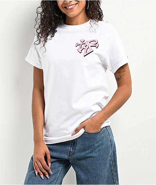 XPLR Haunted Heart White T-Shirt | Zumiez