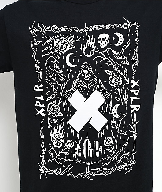 XPLR Horror City Black T-Shirt