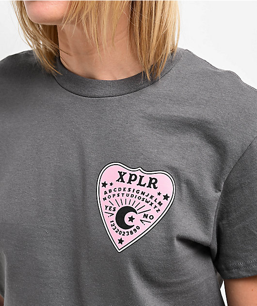 XPLR Planchette Board Charcoal T-Shirt