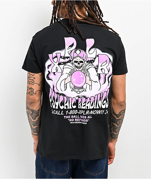 XPLR Psychic Readings Black T-Shirt | Zumiez
