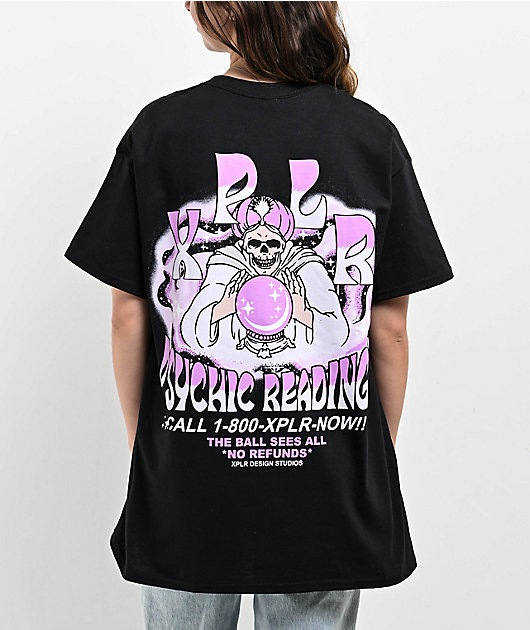 XPLR Psychic Readings Black T-Shirt | Zumiez