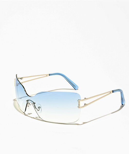 NWT JennyBird Y2K sunglasses - Blue Amazon.com: GIFIORE Y2K Sunglasses with Rhinestone,Trendy  main image 2