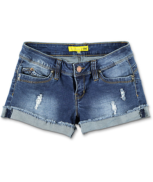 destructed jean shorts