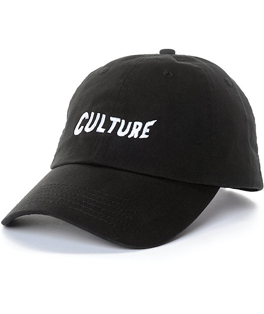 YRN Culture Black Strapback Hat