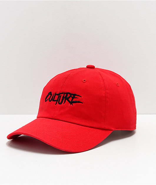 YRN Culture Red Strapback Hat