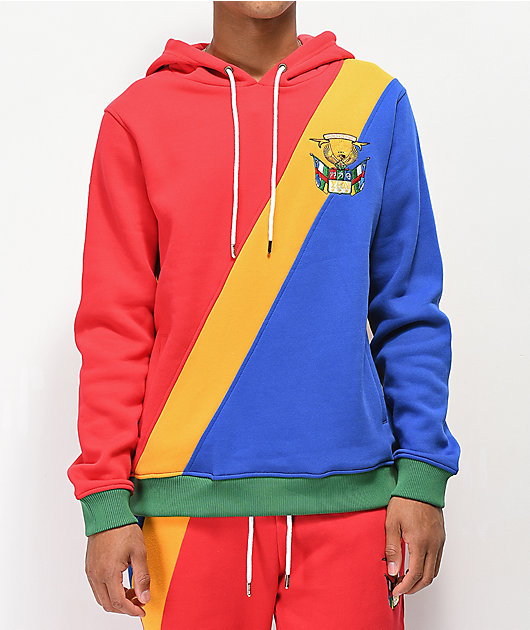 Red yellow green blue hoodie sale