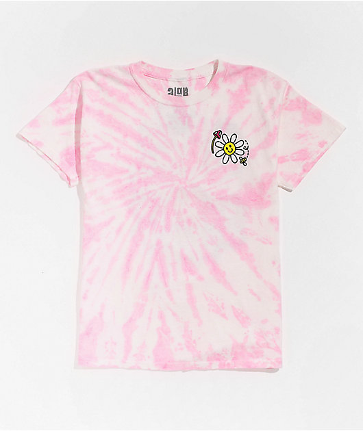 A-Lab Better Days Pink Tie Dye Long Sleeve T-Shirt