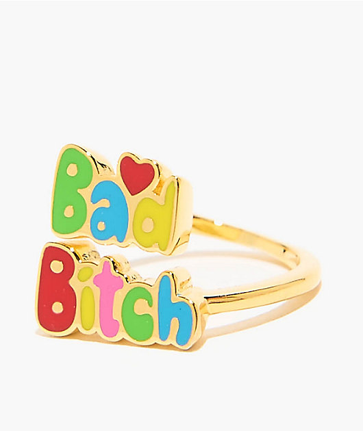 Yellow Owl Workshop Bad Bitch Gold Ring