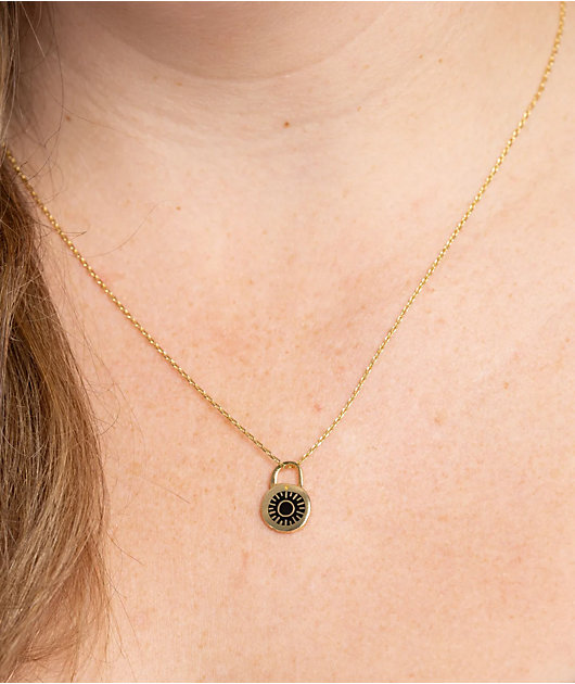 Yellow Owl Workshop Combination Padlock Necklace