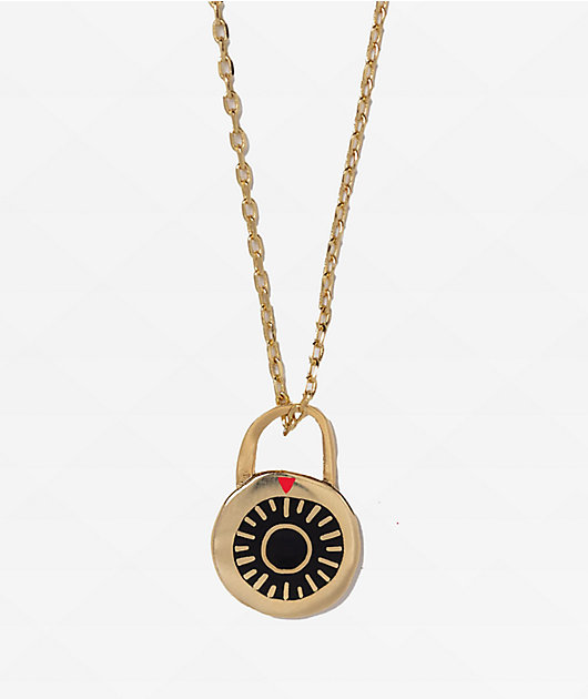 Yellow Owl Workshop Combination Padlock Necklace