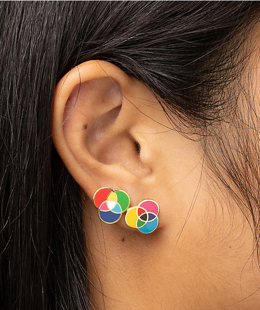 Yellow Owl Workshop RGB & CMYK Stud Earrings