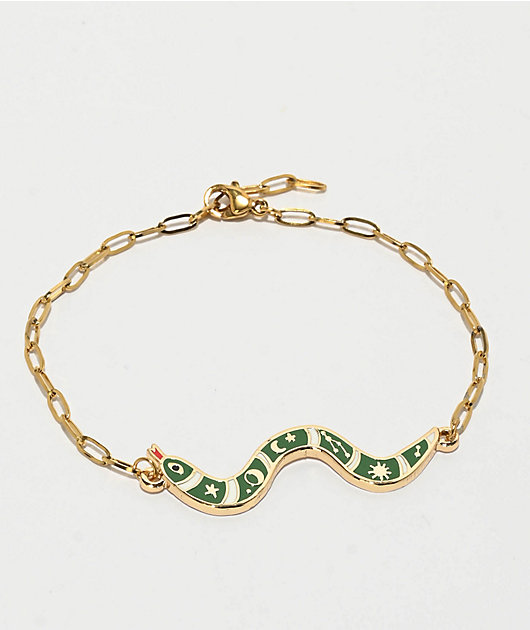 Yellow Owl Workshop Snake Gold Bracelet