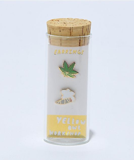 Yellow Owl Workshop Weed Stud Earrings