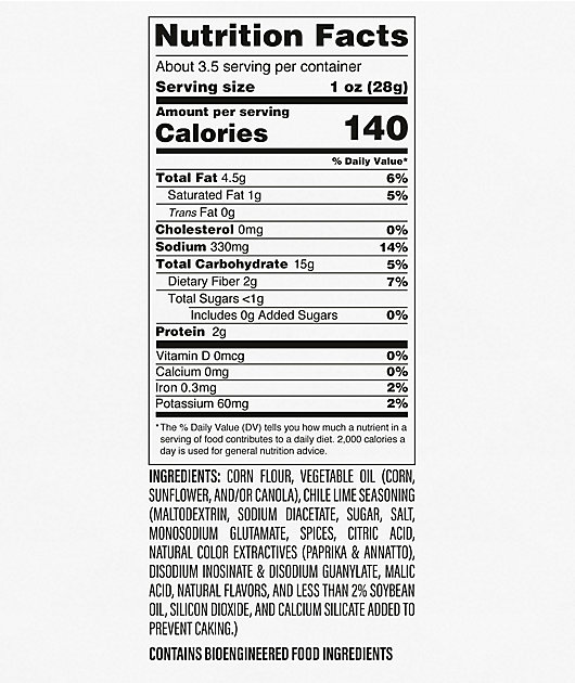 Yikes Chile Limón Chips
