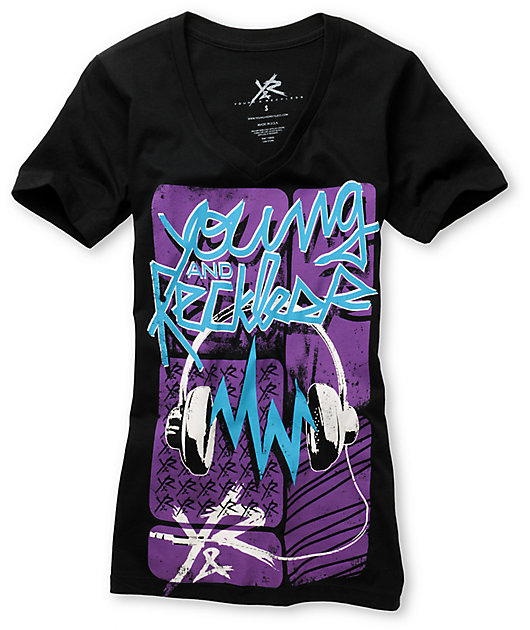 Young Reckless Headphones VNeck