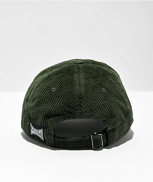 Your Highness Another Day Corduroy Green Strapback Hat