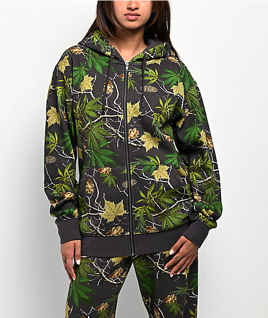 トップス BELVET Camo Zip Hoodie Your Highness Backwoods Camo Rhinestone Zip Hoodie | Zumiez