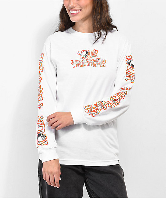 Your Highness Fracture White Long Sleeve T-Shirt