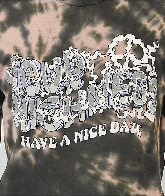 Your Highness Good Vibes Brown Tie Dye T-Shirt