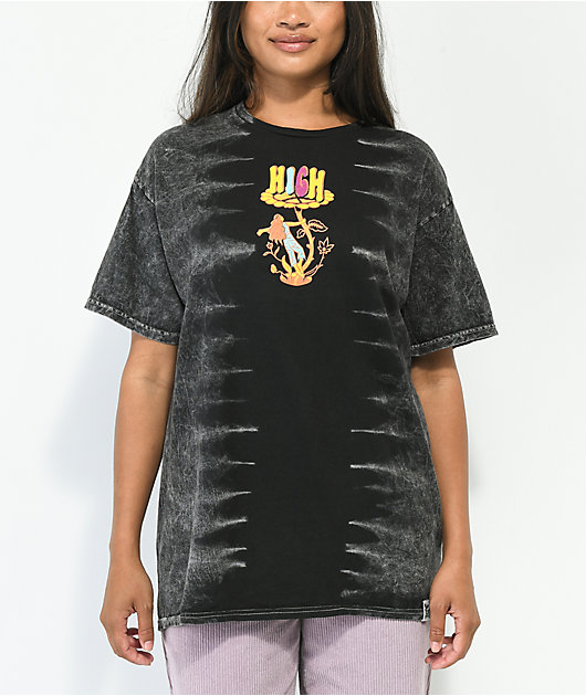 Your Highness Here Comes The Sun Black Tie Dye T-Shirt