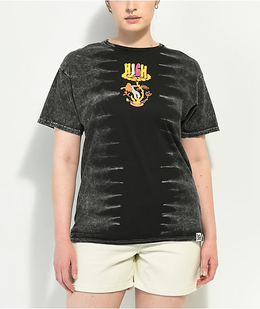 Your Highness Here Comes The Sun camiseta tie dye negra 