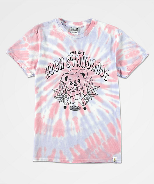 teddy bear tie dye shirt