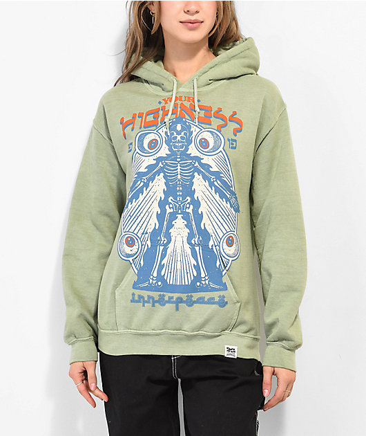 Your Highness Inner Peace Green Hoodie