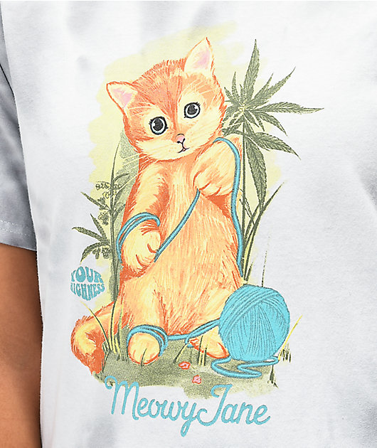 Your Highness Meowy Jane Grey Tie Dye T-Shirt