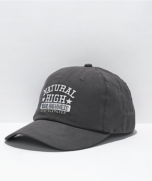 Your Highness Natural High Grey Strapback Hat