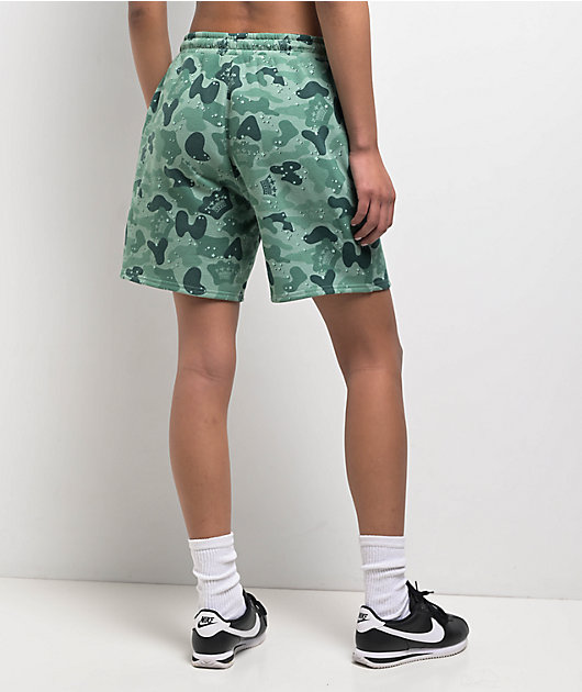 Your Highness Ocean Camo Sweat Shorts Zumiez