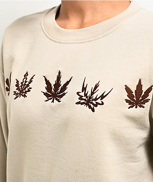 トップス NOILL x CANNABIS Damaged Sweat meditate-and-destory-