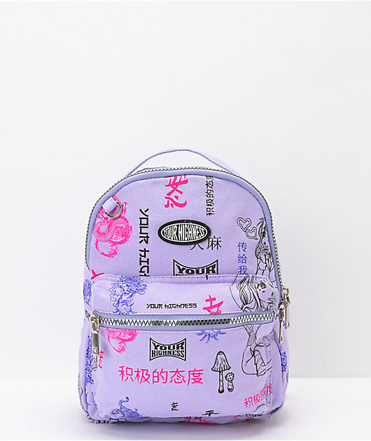 Your Highness Puff Puff Purple Mini Backpack