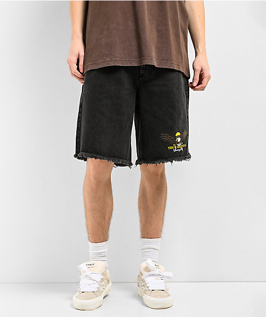 Your Highness Soaring High Black Denim Shorts | Zumiez
