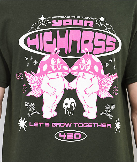 Your Highness Spread The Love Green T-Shirt