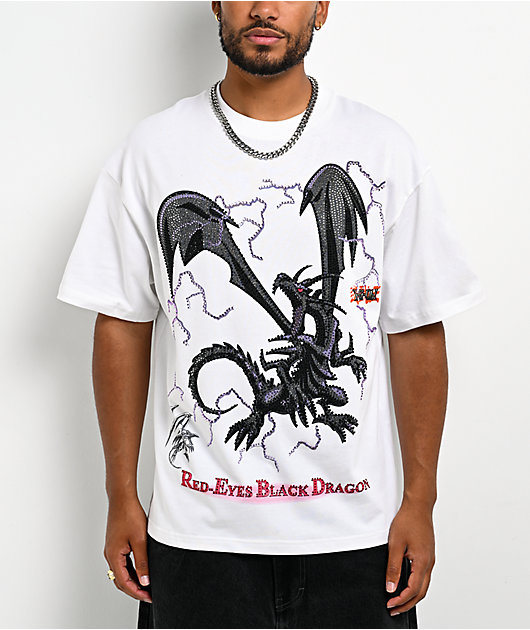 Yu-Gi-Oh! Inferno Rhinestone White T-Shirt | Zumiez