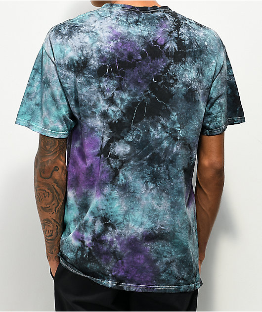 Yu-Gi-Oh! Yugi Mutou Black Tie Dye T-Shirt | Zumiez