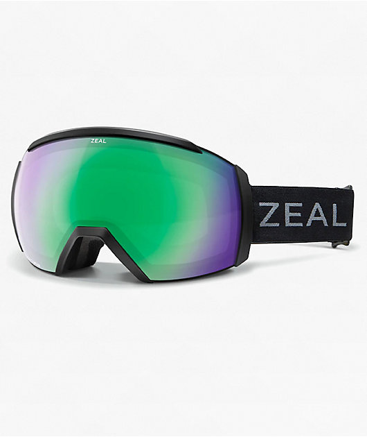 Zeal Hemisphere Dark Night & Jade Mirror Snowboard Goggles